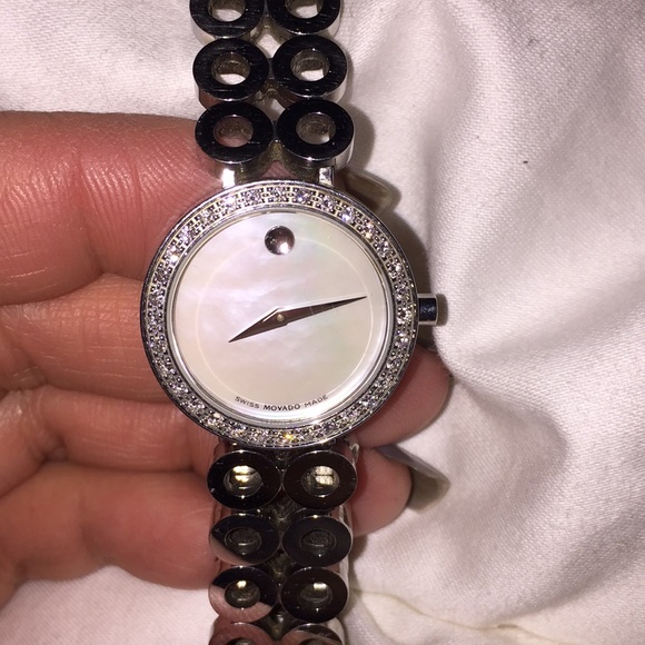 Authentic Movado mother of pearl watch